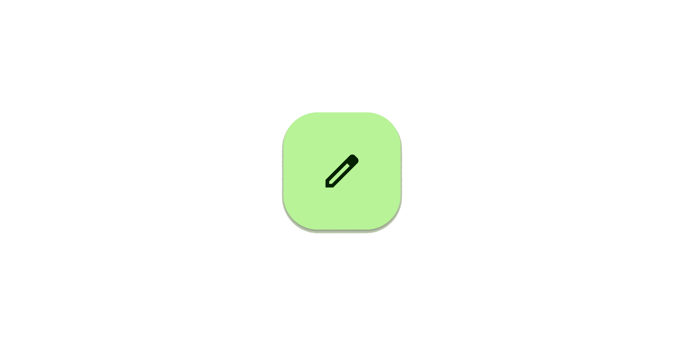 FloatingActionButton Material 小部件的渲染示例。